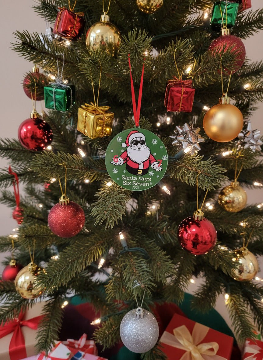 Santa Says "Six Seven" Christmas Ornament - 2025 Limited