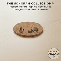 Sonoran Vista Cork Coaster – Sonoran Collection™ – Southwest Arizona Home Decor - Home Decor - Single - Badge Express