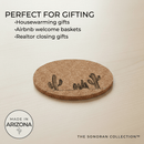 Sonoran Vista Cork Coaster – Sonoran Collection™ – Southwest Arizona Home Decor - Home Decor - Single - Badge Express