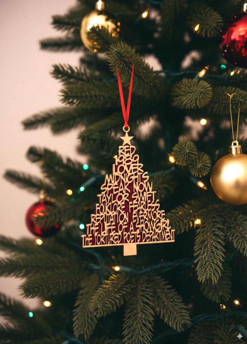 Taylor Swift Albums Christmas Ornament