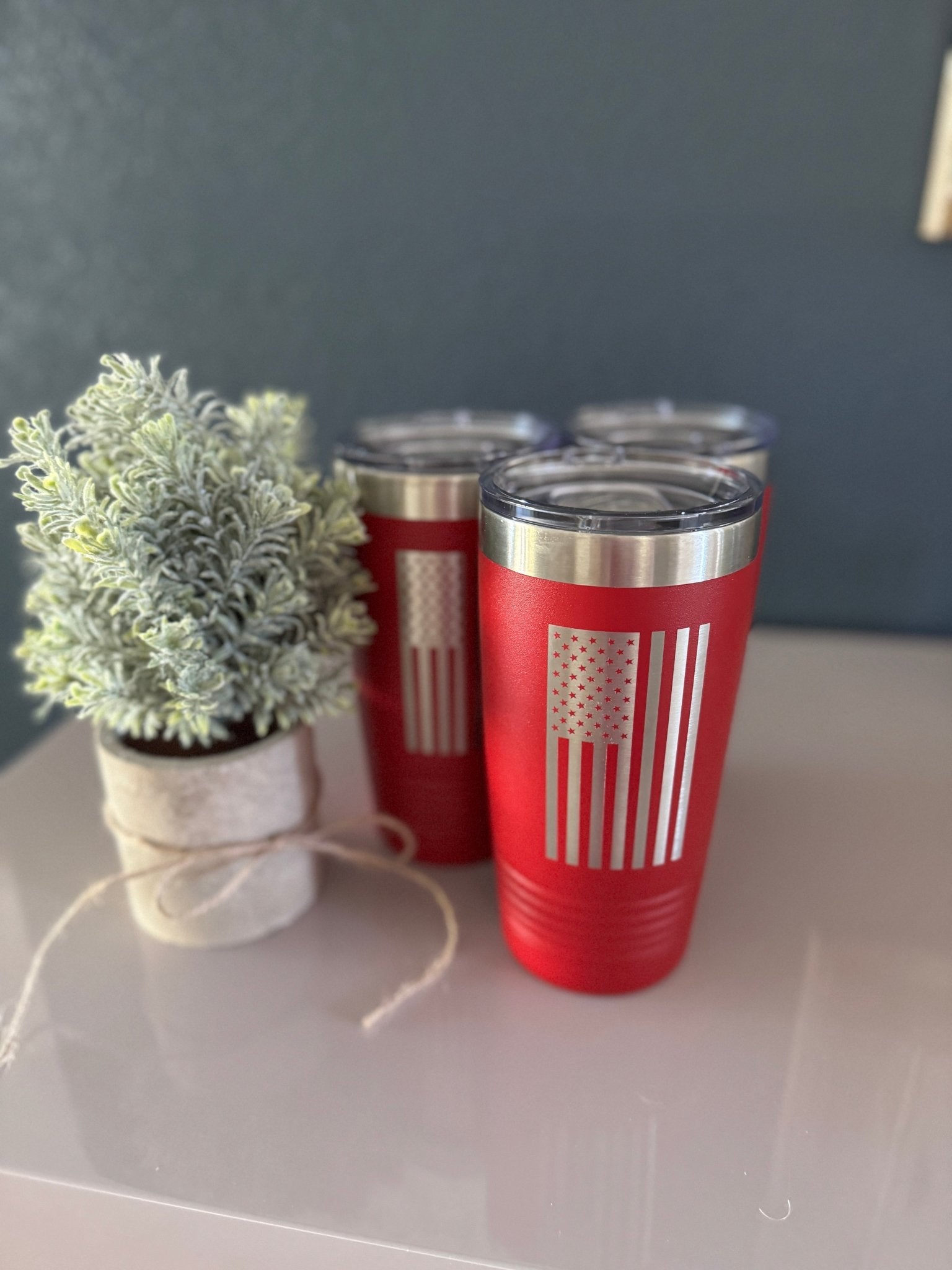 Tumblers - 20 Oz Tumbler w/ Logo - Tumbler - Badge Express
