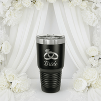 Tumblers - 30 oz Tumbler with Logo - Tumbler - Black - Badge Express