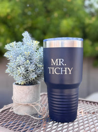 Tumblers - 30 oz Tumbler with Logo - Tumbler - Navy - Badge Express