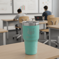 Tumblers - 30 oz Tumbler with Logo - Tumbler - Teal - Badge Express