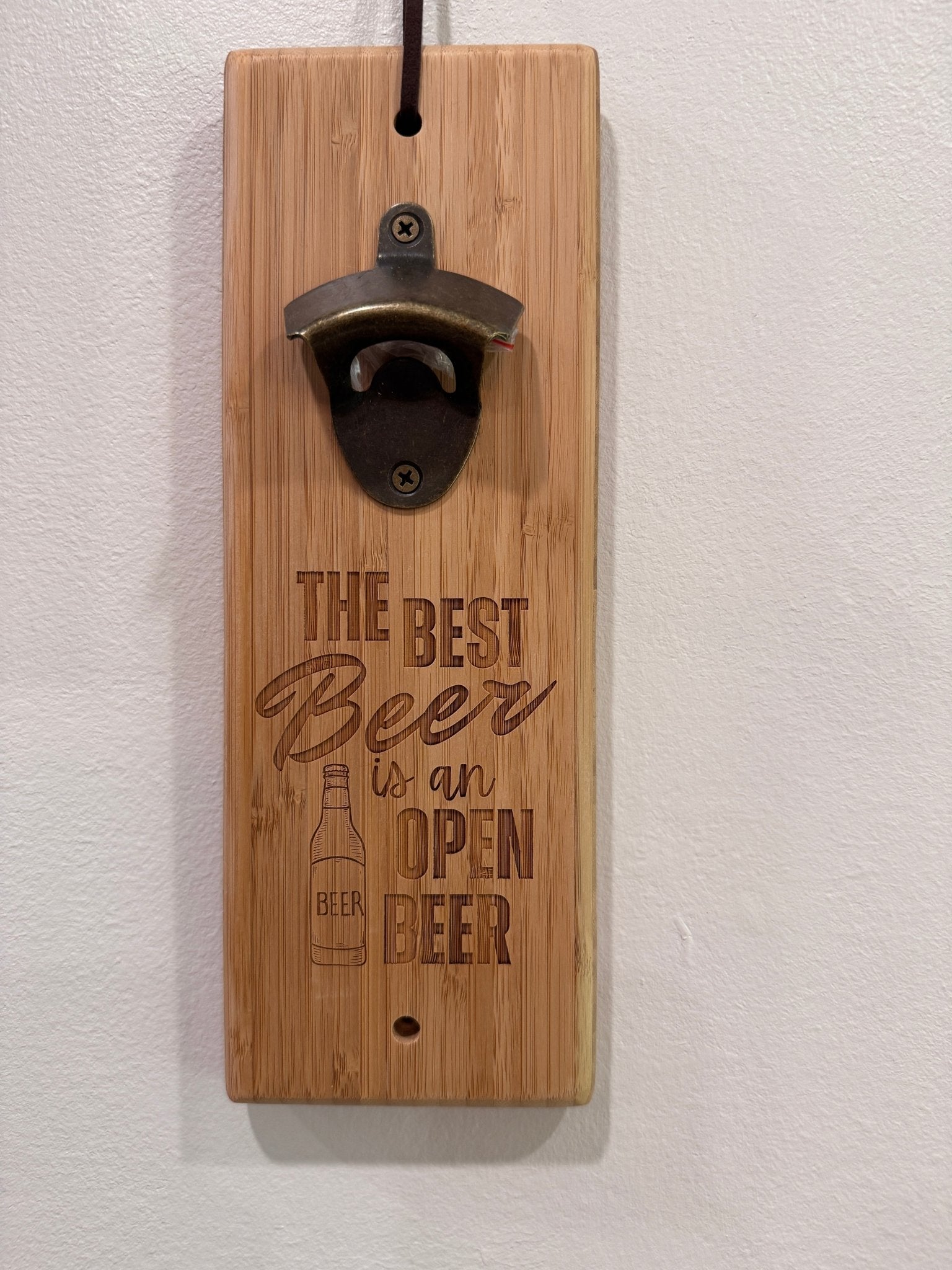 Magnetic Bottle Opener - Wall Mounted - Hang or Mount