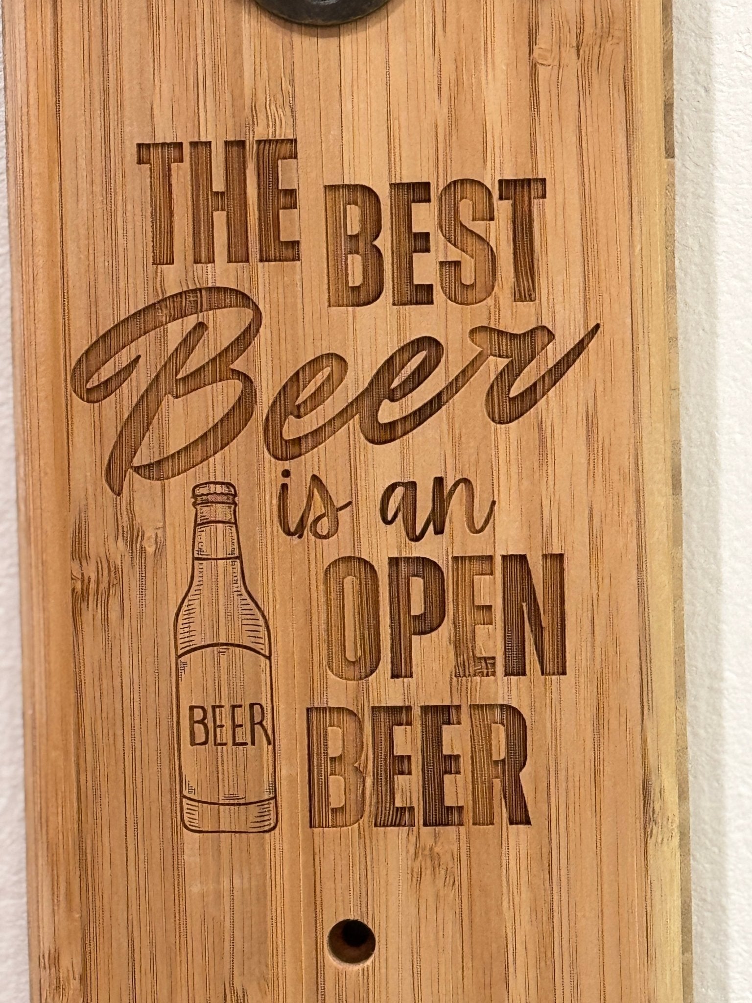 Wall Mounted Magnetic Bottle Opener - Badge Express