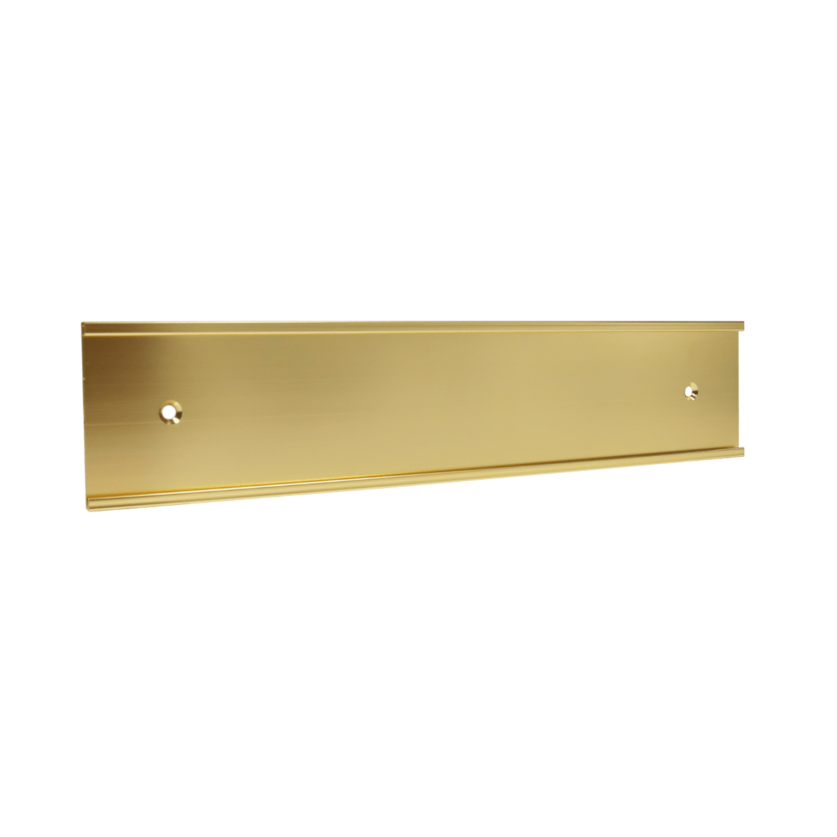 Wall Name Plate Holders - Name Plate Holder - Gold2" x 8" - Badge Express