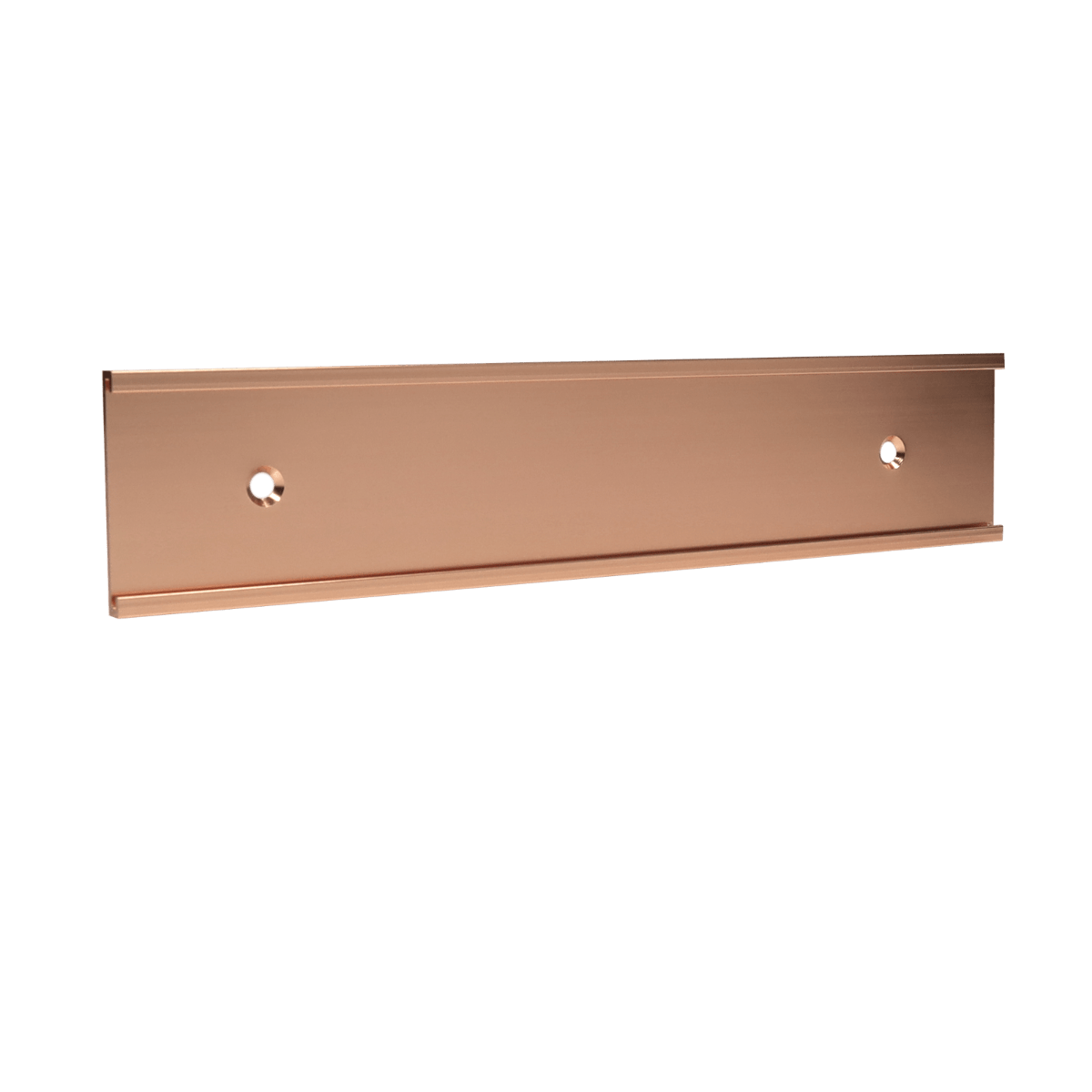Wall Name Plate Holders - Name Plate Holder - Rose Gold2" x 8" - Badge Express