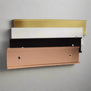 Wall Name Plate Holders - Name Plate Holder - Silver2" x 8" - Badge Express