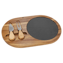 Wood/Slate Charcuterie Boards and Sets - Cutting Board - Oval - Badge Express