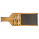 Wood/Slate Charcuterie Boards and Sets - Cutting Board - Oval - Badge Express