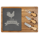 Wood/Slate Charcuterie Boards and Sets - Cutting Board - Rectangle - Badge Express