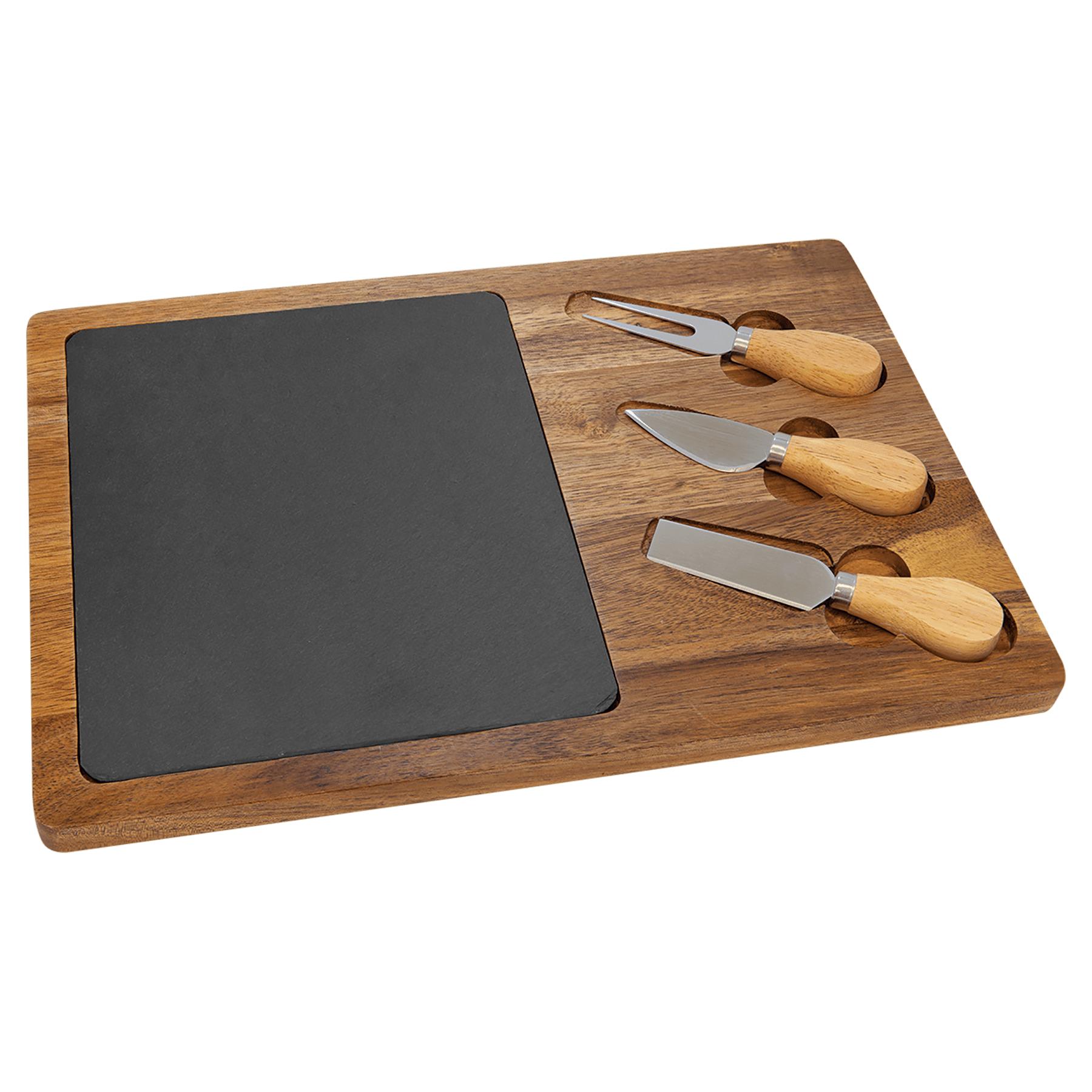 Wood/Slate Charcuterie Boards and Sets - Cutting Board - Rectangle - Badge Express
