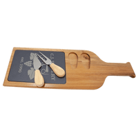Wood/Slate Charcuterie Boards and Sets - Cutting Board - Wine Bottle - Badge Express