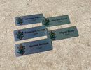 Full Color Name Badge - Metal - Name Badges - Silver1x3No Acrylic Backing - Badge Express
